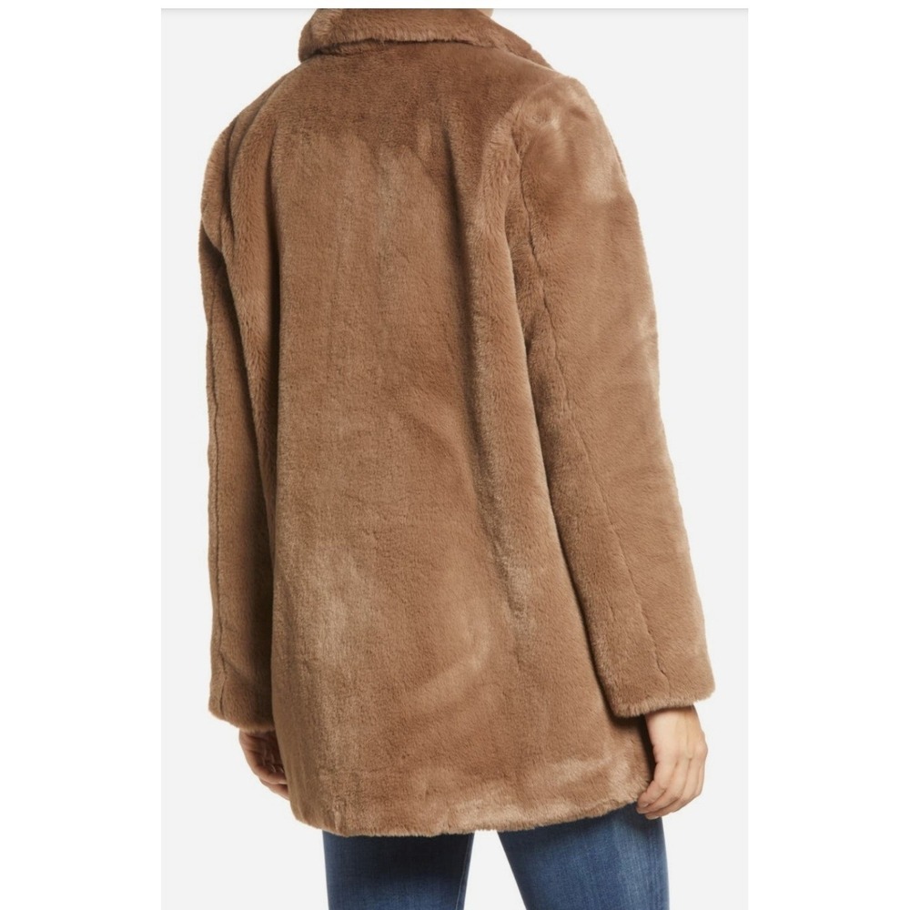 Wit & Wisdom Brown Plush Faux Fur Teddy Coat Women's Sz XL Warm Outerwear - Picture 2 of 9